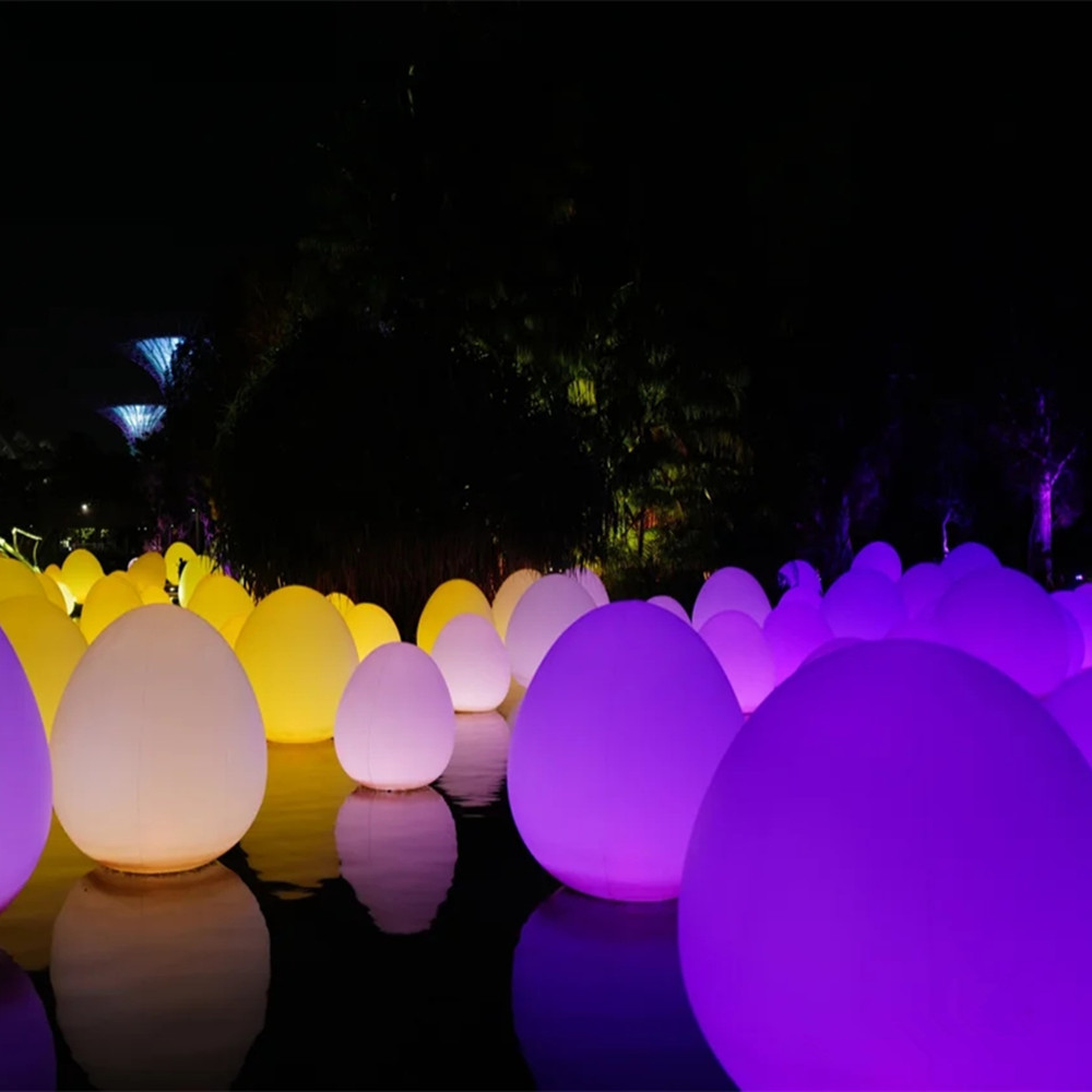 充气鸡蛋球喷绘彩球表情球圆形发光地球灯光气模 PVC球体广告商场