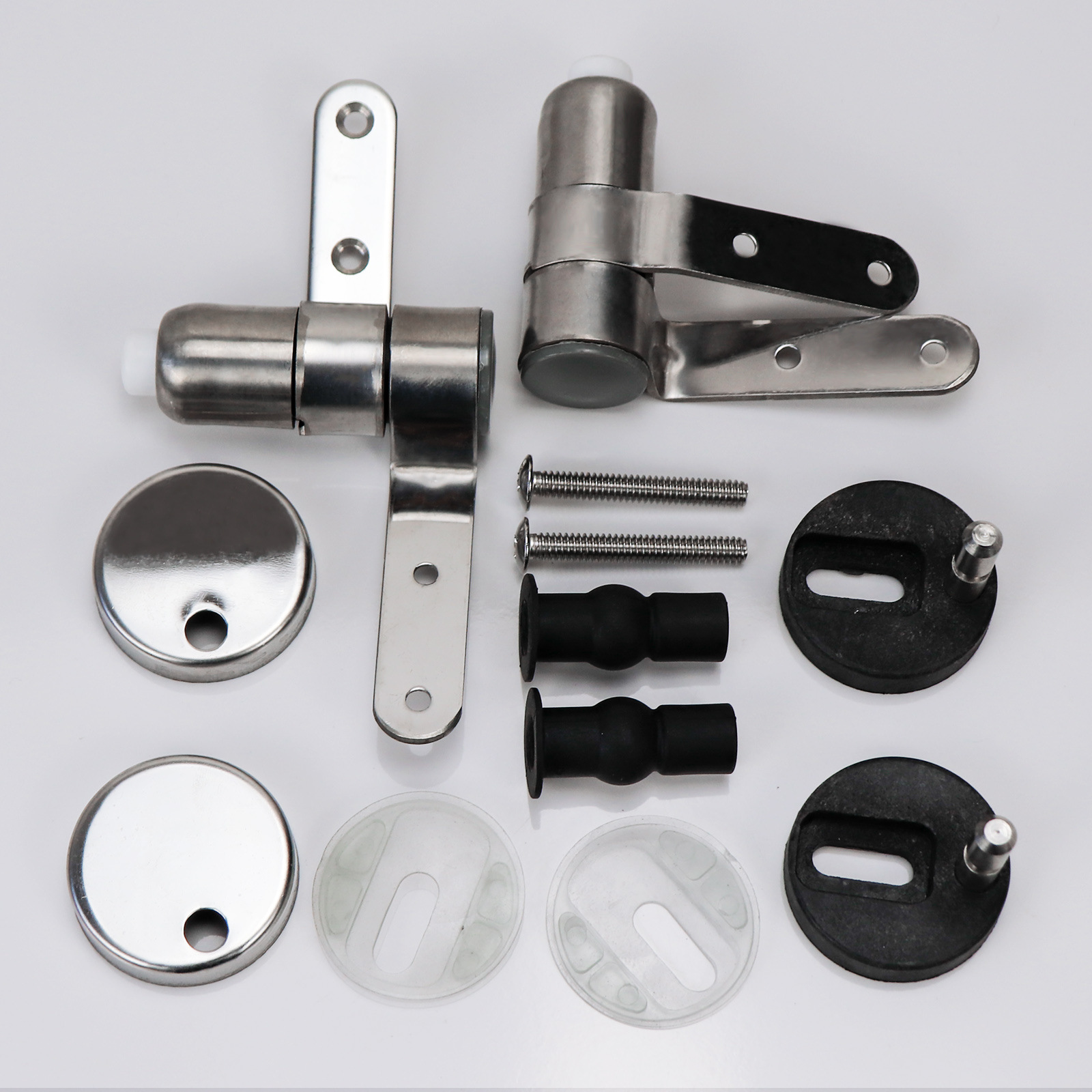 Fandike tapa del inodoro buffer bisagra de acero inoxidable metal lento bisagra tapa del inodoro Accesorios