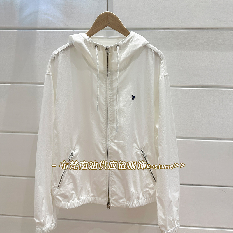 High Version Rl Raff Pony Logo Embroidered Hooded Jacket for Women 25 Summer New Loose Casual Sun Protection Jacket High Version Rl Raff Pony Logo Embroidered Hooded Jacket for Women 25 Summer New Loose Casual Sun Protection Jacket
