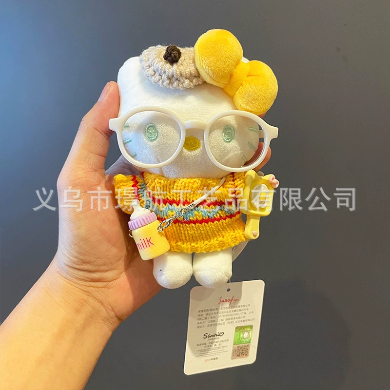 Hello Kitty, Hello Kitty, подлинная милая мультяшная подвеска, плюшевая кукла, брелок, подарок на день рождения