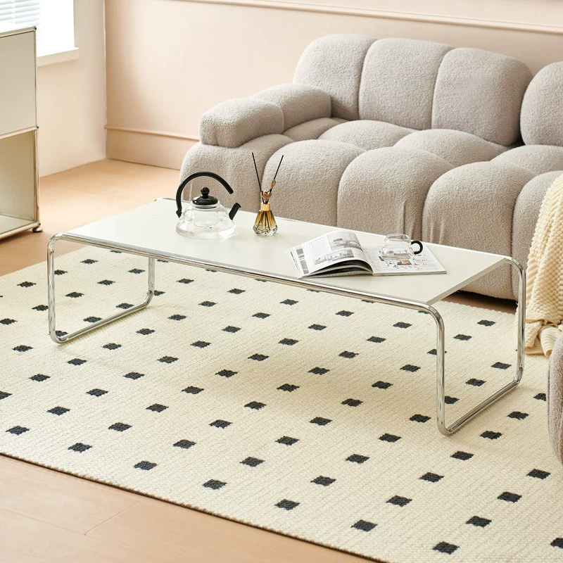 Комбинированный приставной столик для гостиной, бытовой журнальный столик для маленькой квартиры, кремовый стиль, прямоугольный выдвижной маленький чайный столик, креативный средневековый набор столов