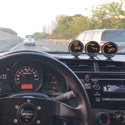 automobile instrument: temperature speed speed turbo