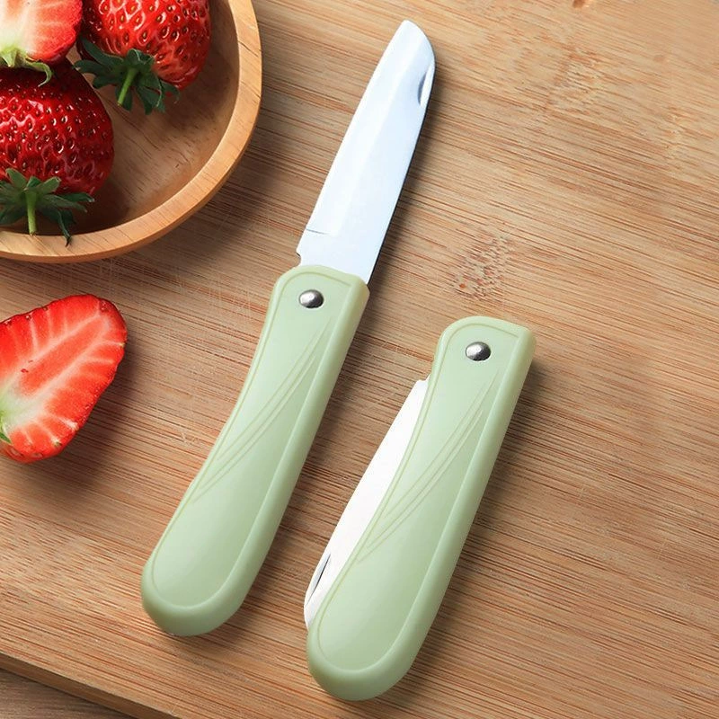 Подарок складной из нержавеющей стали фруктовый нож портативный нож дыни нож для очистки овощей для домашнего использования