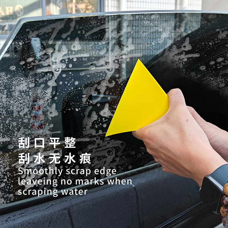herramienta de adhesión de película de automóvil triangular en stock raspador duro resistente a altas temperaturas construcción de película de ventana para ventana de automóvil dura