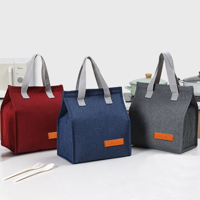 Bolsa para el almuerzo transfronteriza para comercio exterior, bolsa para el almuerzo portátil simple de gran capacidad, bolsa térmica, bolsa de transporte portátil.