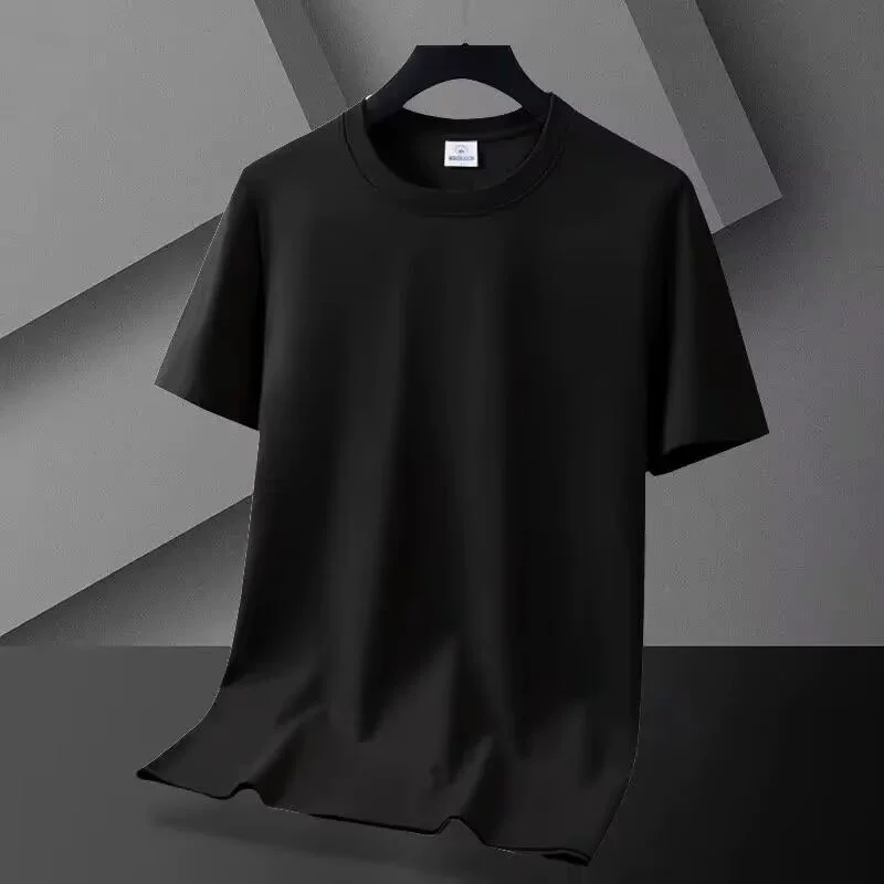 2024 новые летние сплошные футболки с короткими рукавами