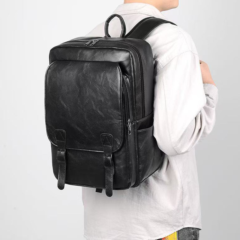 Cross-Border Men's Backpack New Korean Style Fashion Backpack College Student Bag Computer Bag Large Capacity Backpack