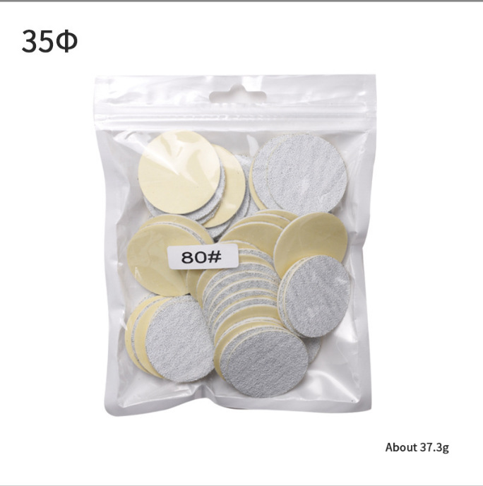 Ventas directas de fábrica 50 piezas pedicura cebra grano pieza de arena traje esmalte de uñas piel muerta callos reemplazable pieza de arena traje