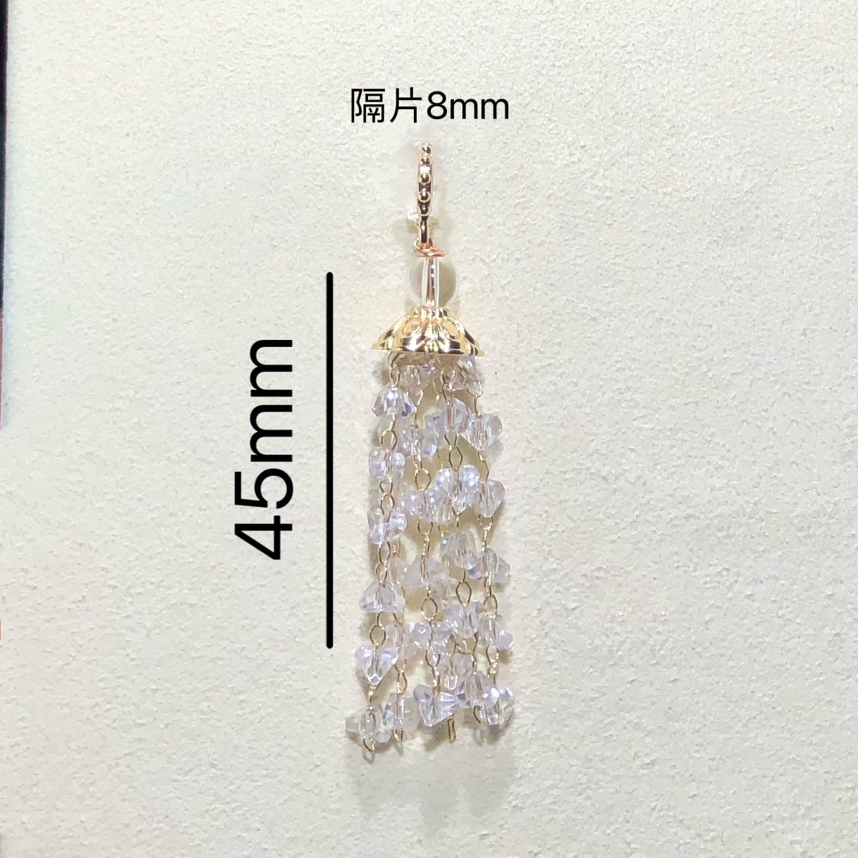 High Color Retention 14K Gold-Filled Crystal DIY Accessories Heavy Tassel Pendant Spacer Beads Bracelet Necklace Beaded Accessories