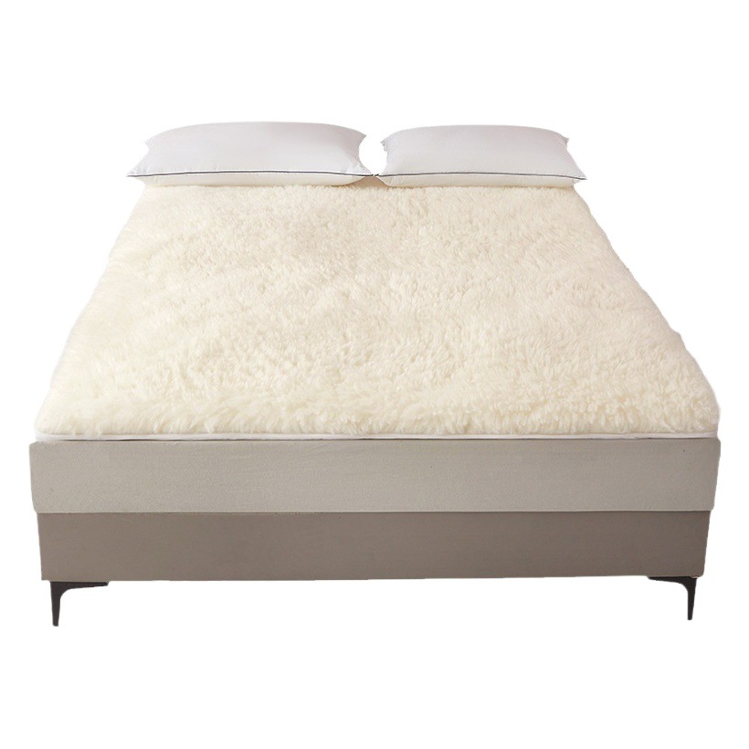 Genuine 100% Genuine Wool Australian Wool Mattress Thickeneded Long Hair Warm Pad Quilt Autumn and Winter Double Bed Mattress Wholesale