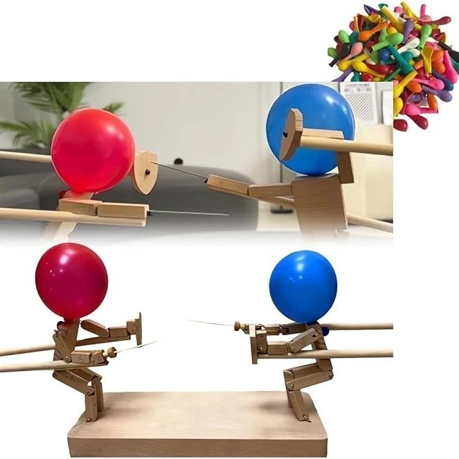国境を越えて起爆したHANDMADEWOODENFENCINGPUPPETSアマゾン手作り木製フェンシング人形|undefined