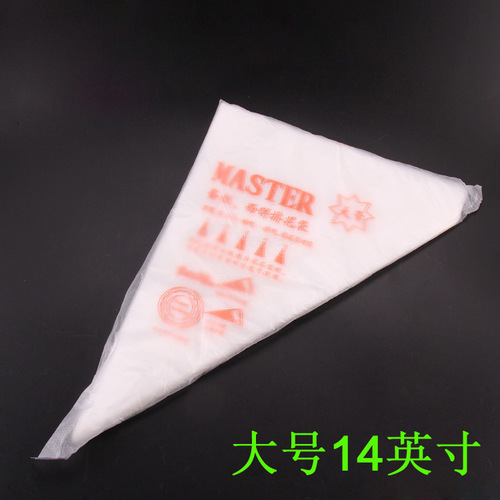 Disposable piping bag, piping tool, plastic food grade piping bag, cream piping bag, thickened, large, medium and small optional