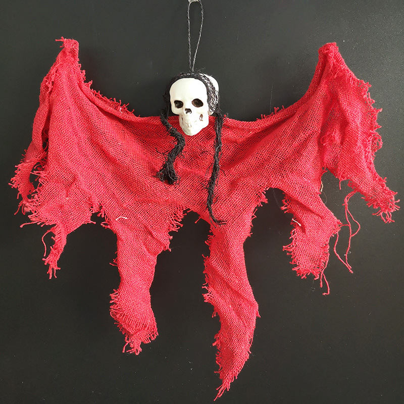 Halloween cráneo pequeño fantasma colgando atmósfera decoración accesorios fantasma día terror fantasma colgante colgante image 5