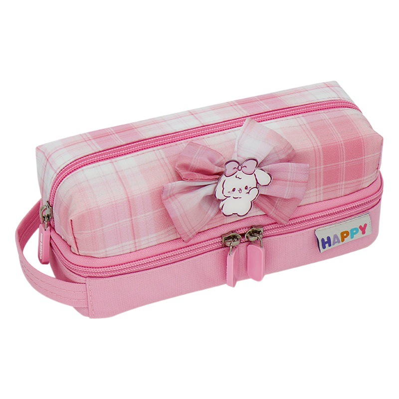 Estuche de lápices estilo JK estilo coreano Xiaoqing nuevo estuche de lápices de gran capacidad de alta apariencia Estudiante de escuela primaria bolsa de papelería multifuncional estudiante Estuche de lápices