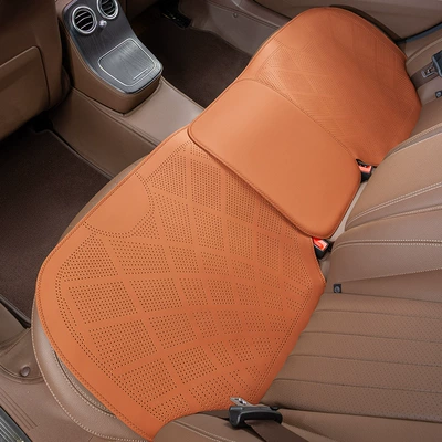 Four Seasons Pad: sense half cushion - ultra-thin-and-breathablerear-seat-cushion-ideal-orange-clean-labelno-logo