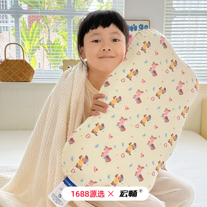 Classe A nube de silicona para niños jardín de infantes para estudiantes individuales almohada de cuello suave siesta almohada especial para dormir