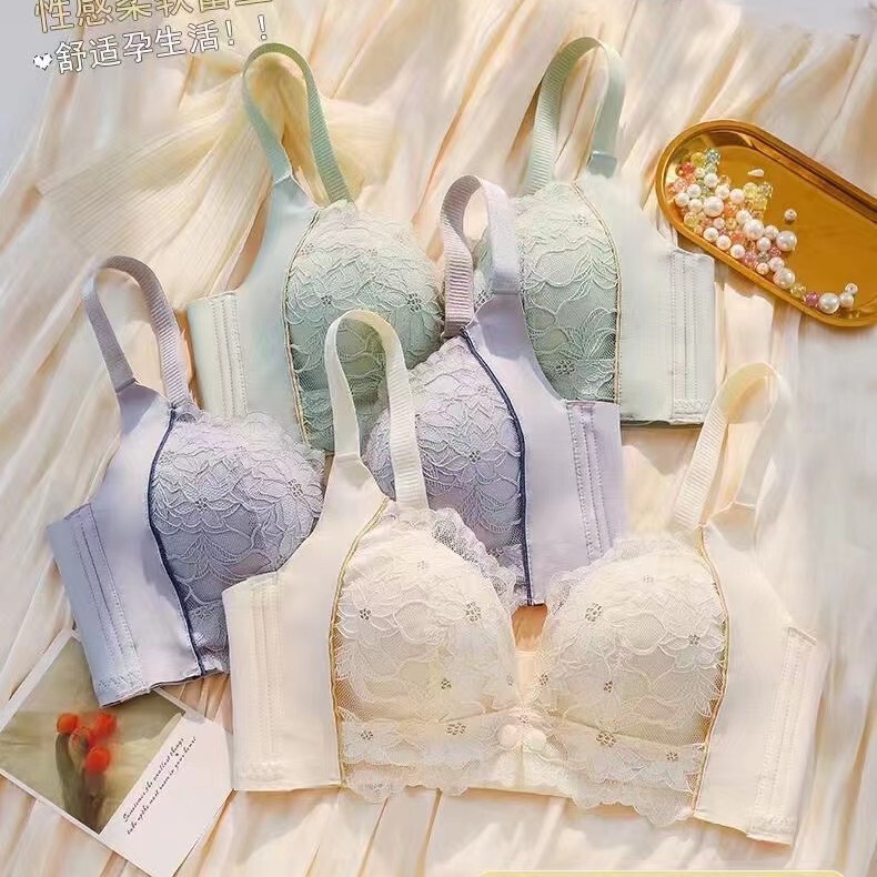 Li Diefen 6833 Front Buckle Lactation Underwear Nursing Bra Pregnant Women's Mothers Gather Anti-sagging Non-sensitive Bra Li Diefen 6833 Front Buckle Lactation Underwear Nursing Bra Pregnant Women's Mothers Gather Anti-sagging Non-sensitive Bra