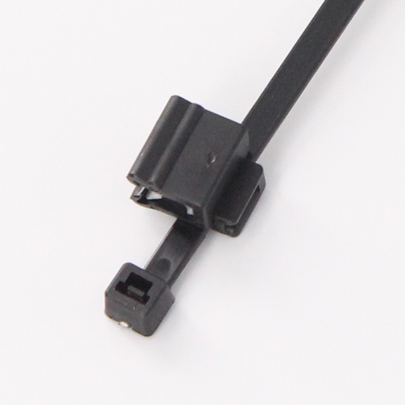 汽车扎带一体式钢索卡扣固定扎带板材边缘夹尼龙汽车边缘线夹扎带