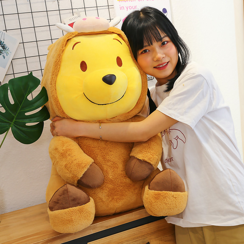 Wild Boar Teddy Bear Plush Toy Winnie the Pooh Doll Children's Pillow Short Plush Parent-Child Interactive Mini