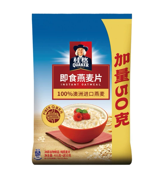 Quaker Oatmeal 400g plus 50g bag