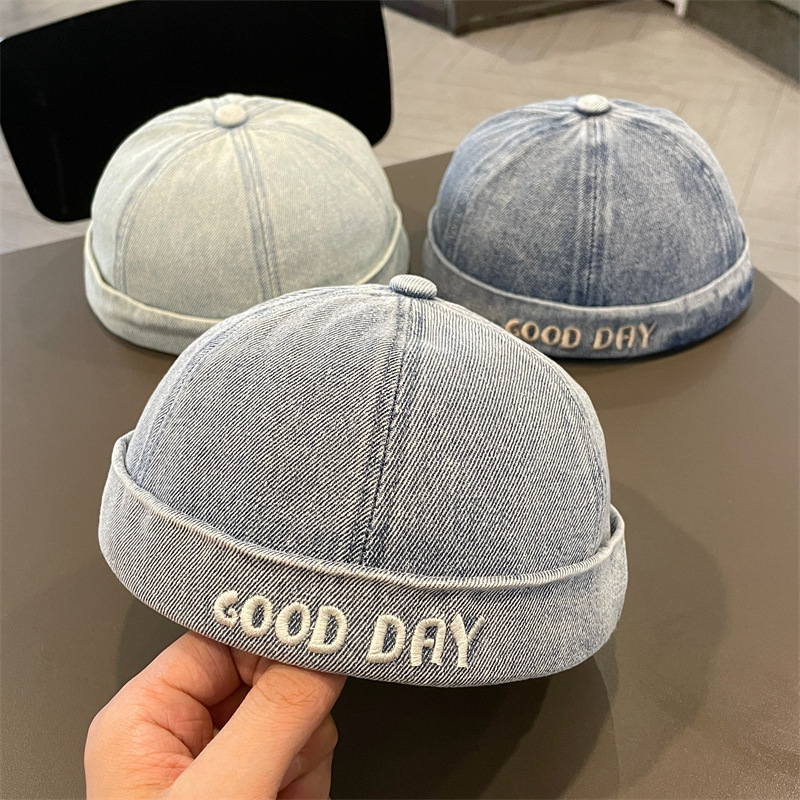 Sombreros infantiles coreanos primavera y otoño vaquero sombrero infantil sombrero de piel de melón casual versátil sombrero de moda para niños y niñas