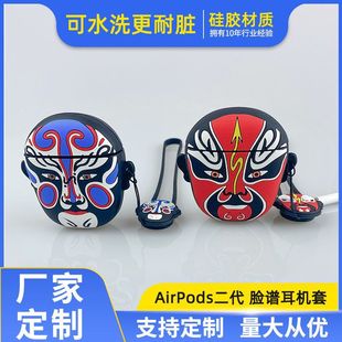 Customized Facebook Silicone Protective Cover Retro Cartoon Facebook Bluetooth Silicone Headphone Cover Anti-fall Silicone Headphone Cover