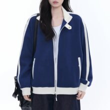 卫衣外套美式松弛感休闲外套女2025秋季新款chic卫衣开衫棒球服女