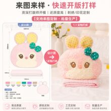 毛绒玩具小批量打样定制企业吉祥物IP公仔玩偶抱枕被子枕头空调被