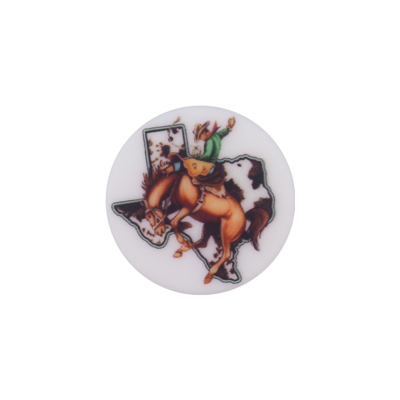 Nuevo bebé suministros de dibujos animados ronda retro impresión pequeña mordedor creativo DIY bebé chupete cadena teether Accesorios