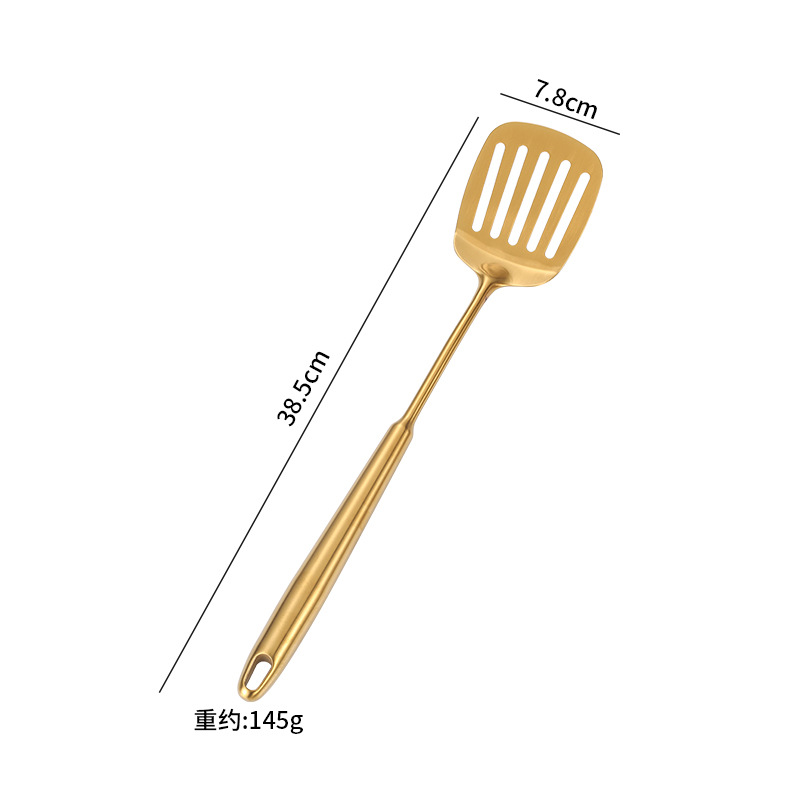 Amazon cocina de acero inoxidable guisado de fideos de pesca lengua cuchara de carne tenedor de patata conjunto de regalo