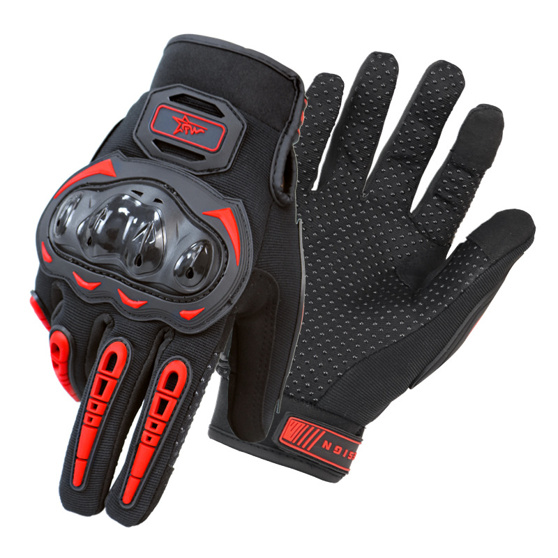 Motocicleta resistente a las caídas guantes anticolisión hombres y mujeres verano primavera y otoño Four Seasons pantalla táctil universal todoterreno motocicleta Knight