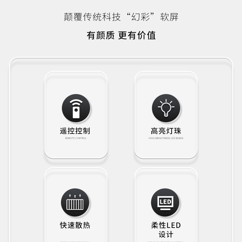 국경 간 새로운 악마 눈 LED 유연한 스크린 자동차 인테리어 조명 트럭 창 장식 조명 개인화 된 범용