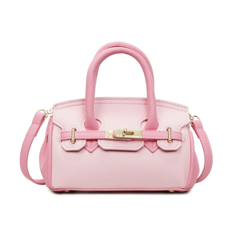 Texturas de alta calidad lujosas bolsas de mano Kylie 2026 nuevas moda transfronterizas lichi estampado versátil mochila