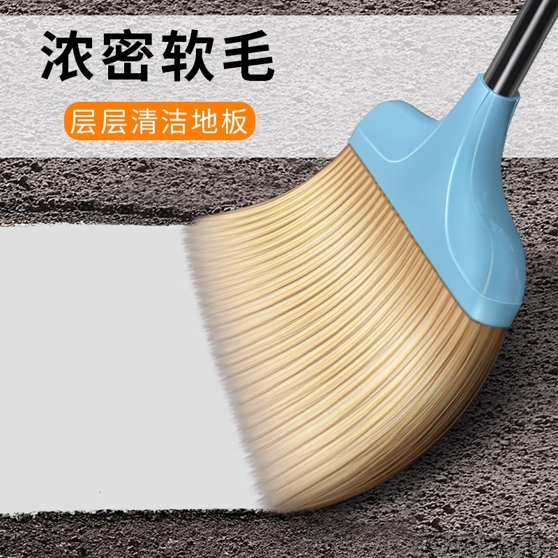 家庭用ほうきとちりとりの組み合わせセットプラスチックほうきゴミスコップシングル掃除ストリップほうきちりとり|undefined