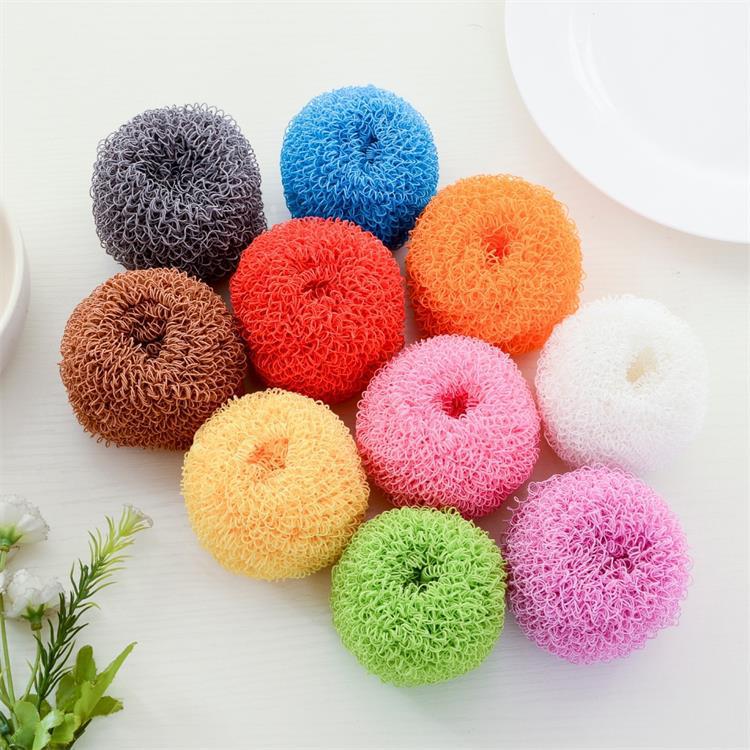 Large Cleaning Ball for Food Factories and Restaurants, Polyester Fiber, Does Not Damage Pots, Cleaning Brush, No Scratches, No Residue, Colorful Cleaning Ball