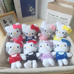 跨境KT猫卡通动漫hellokitty玩偶娃娃毛绒钥匙扣挂件女生包包饰品