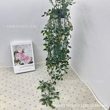 跨境仿真綠植盆栽曼陀羅尤加利豌豆莢情人淚桉樹葉裝飾懸掛盆景