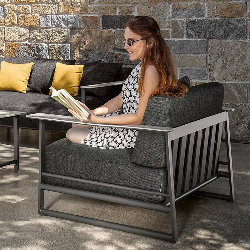 戶外沙發庭院北歐室外不鏽鋼雙人藤椅休閒單人鋁合金茶几家具組合