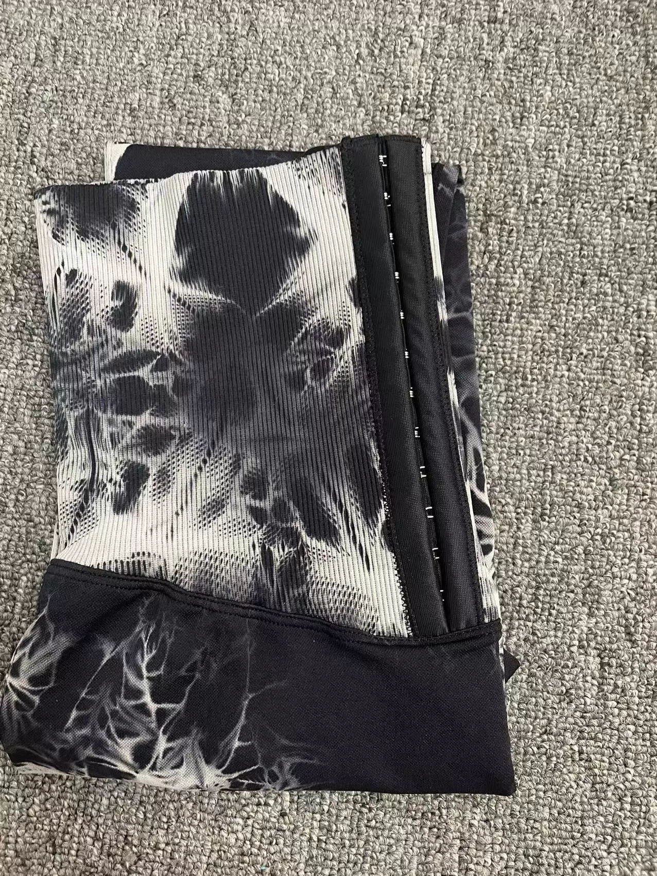 Waist belt, leggings, trousers, sports suit, overall for gym, multicoloured shark, high waist