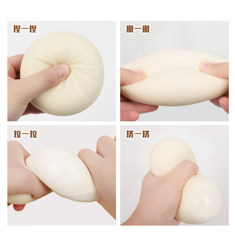 Descompresión y alivio de ira juguete de simulación de Bollo relleno al vapor 2021 Nuevo TikTok en línea popular juguete falso bollo relleno al vapor juguete entero