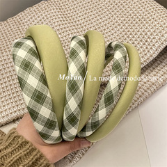 Lemonade Green Striped Avocado Small and Fresh Headband Hair Accessories 2023 Spring and Summer Sweet Matchable Pure Color Headband Hairpin