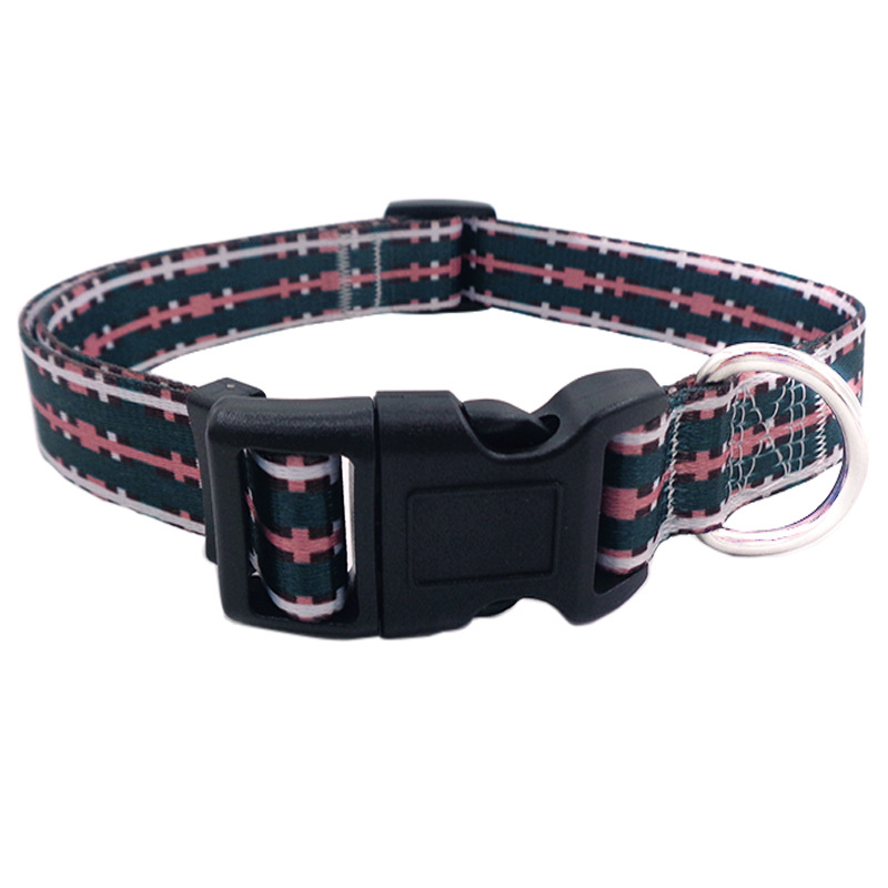 Fábrica mayorista de artículos para mascotas impresa collar de mascotas nuevo hermoso collar de perro colorido paseo collar de identidad de perro