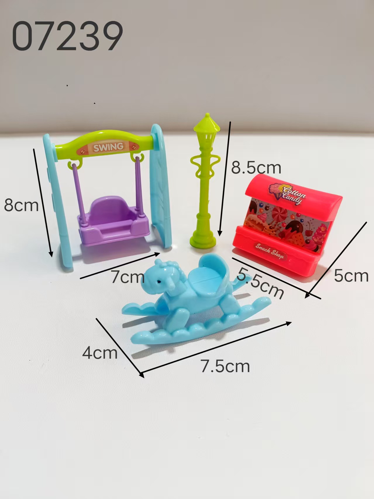 Miniature pet swing diapositivas casa de muñecas gran ventana de perro interactiva casa de juguetes de comercio electrónico fuente de productos