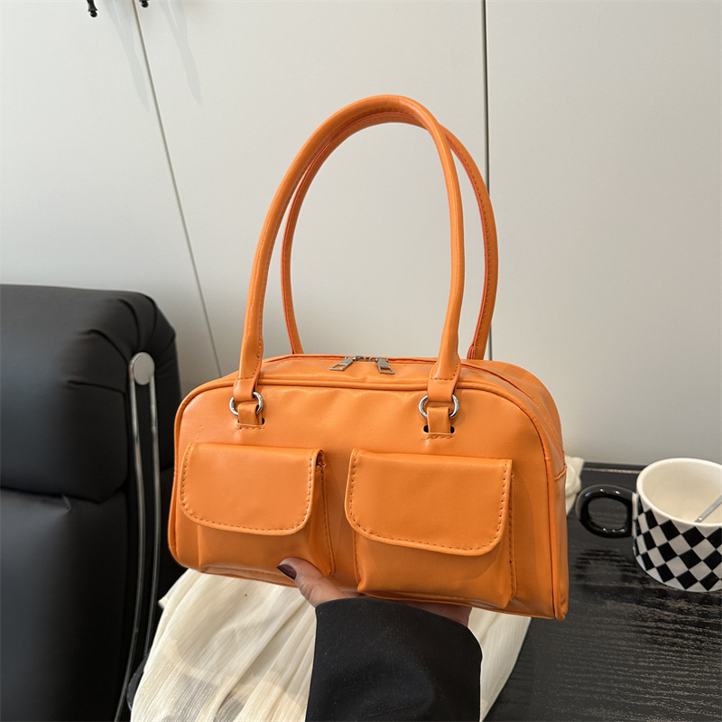 Niche Zhong 2025 estilo coreano en verano nuevo bolso de moda bolso de doble bolsillo de gran capacidad bolso de hombro de viaje
