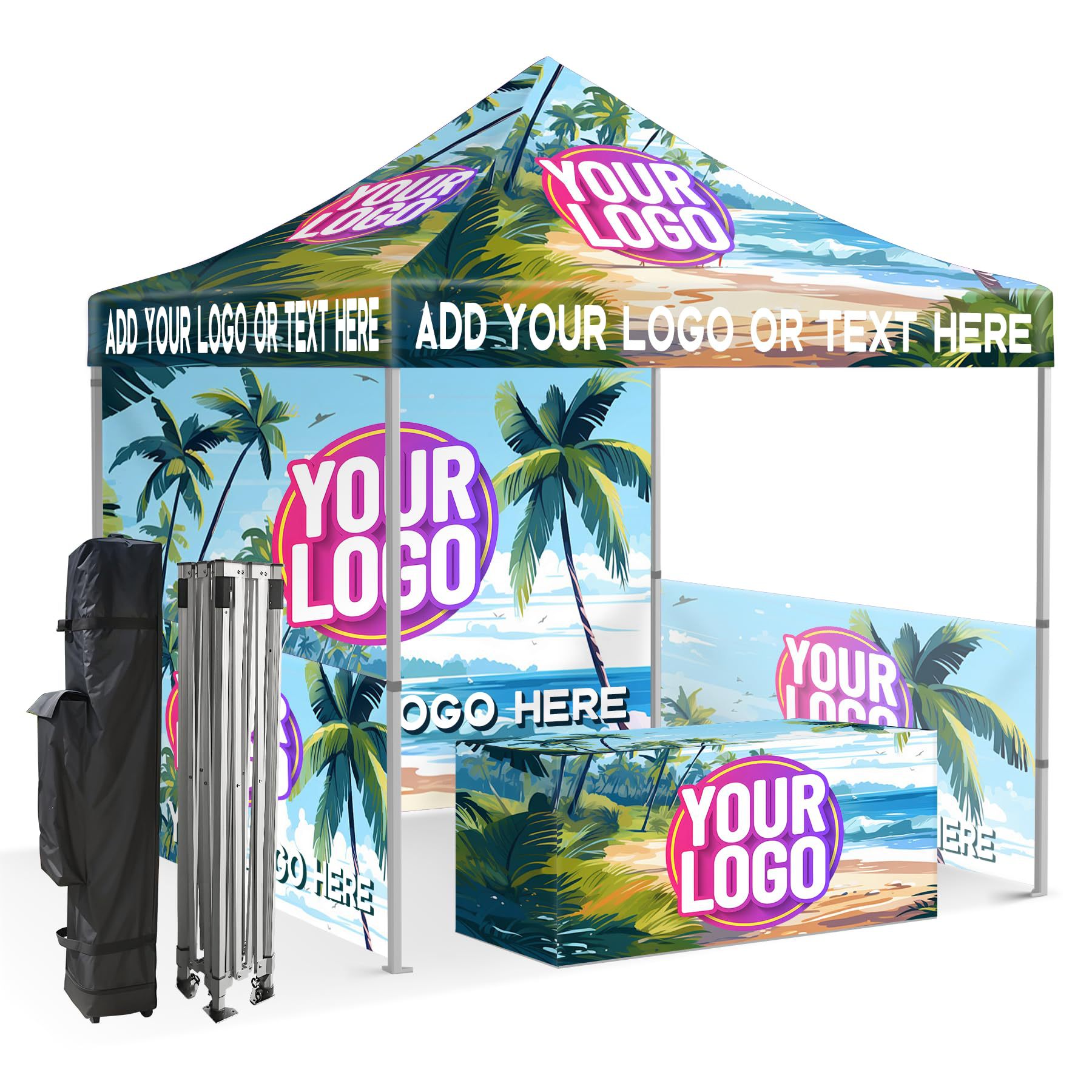 Canopy Tent 3X3M Folding Tent Outdoor Exhibition Event Windproof Advertising Parasol Amazon Cross-Border