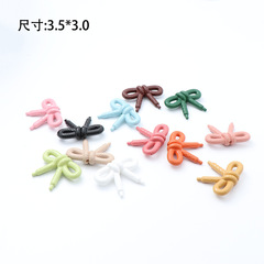 亞克力美德拉風色鞋帶領結蝴蝶結手串鑰匙扣頭飾頭繩手工 diy配件