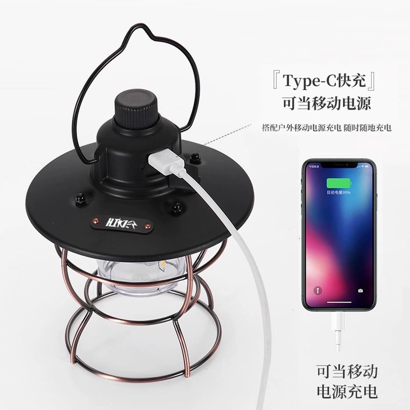 레트로 긴 배터리 수명 3색 디밍