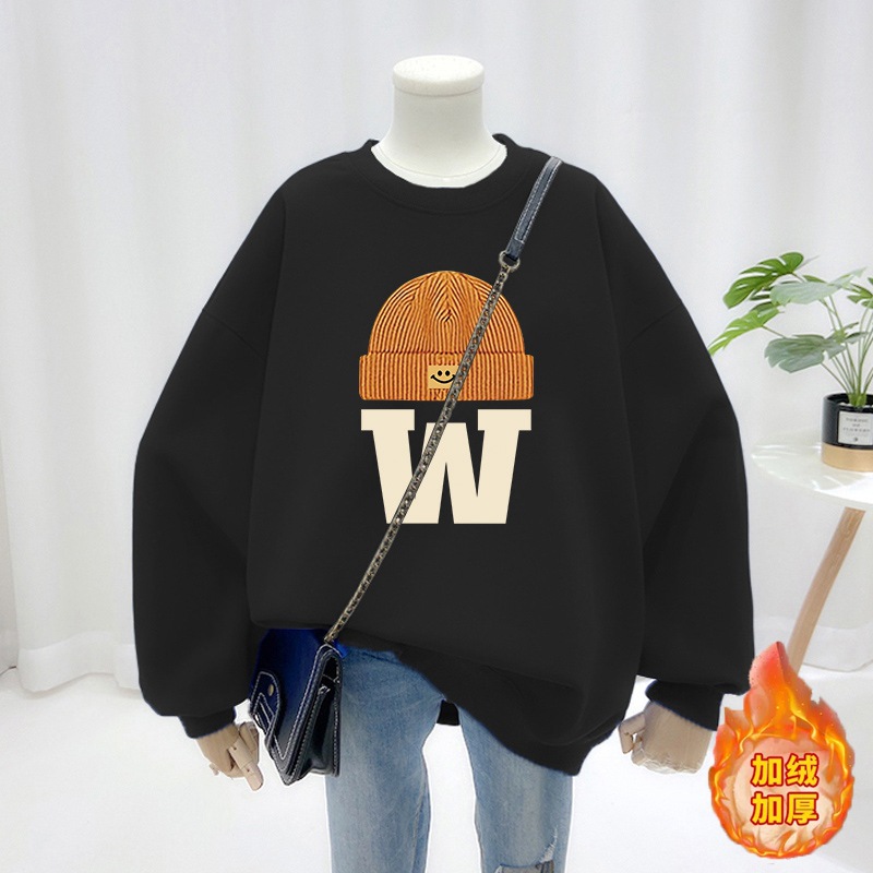 블랙 [라운드 넥 실버 폭스 벨벳]