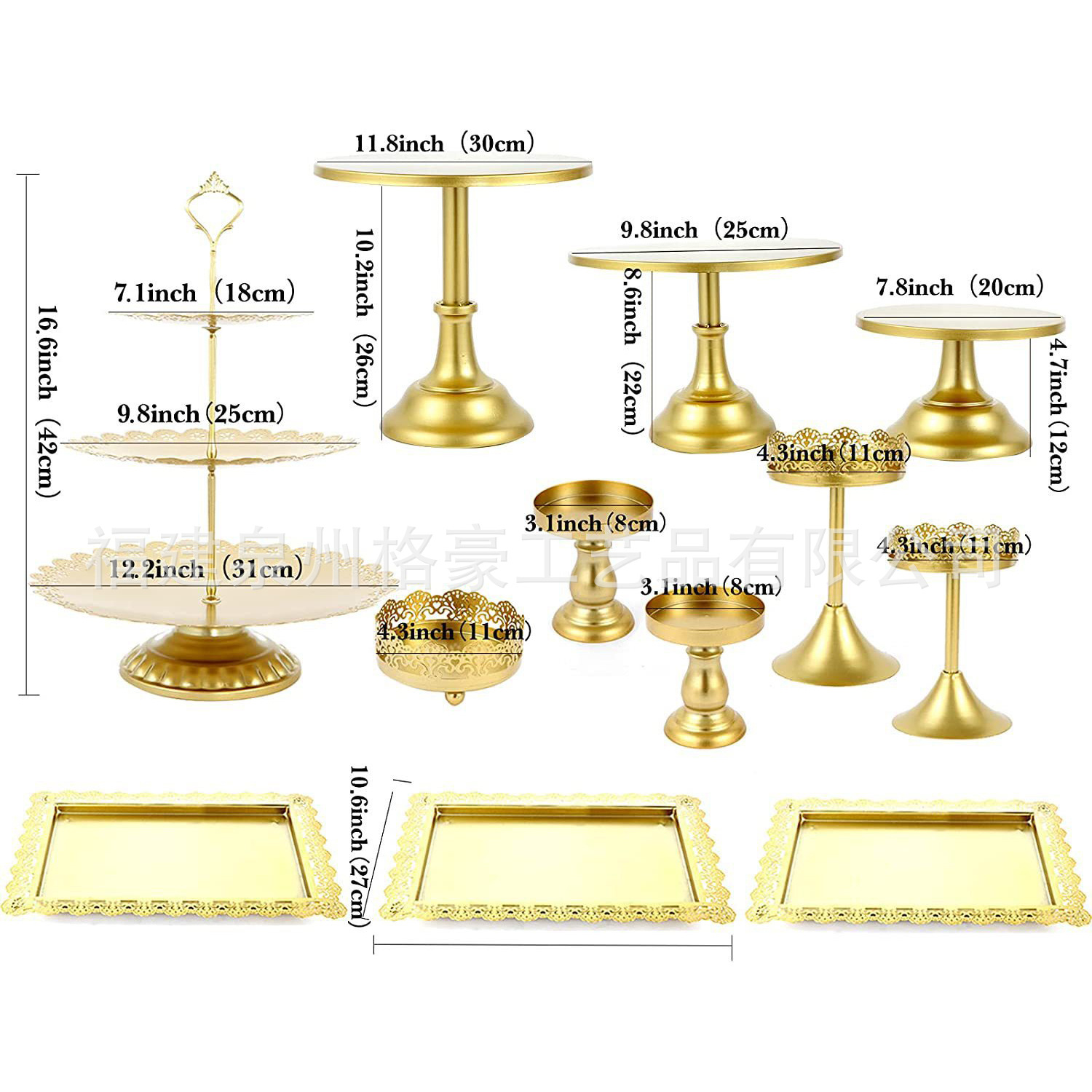 Transfronterizos Amazon temu postre estante de exhibición bandeja de pastel estante de pastel diseño de cumpleaños