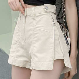 高腰显瘦牛仔2025短裤夏季拉链新款宽松薄款